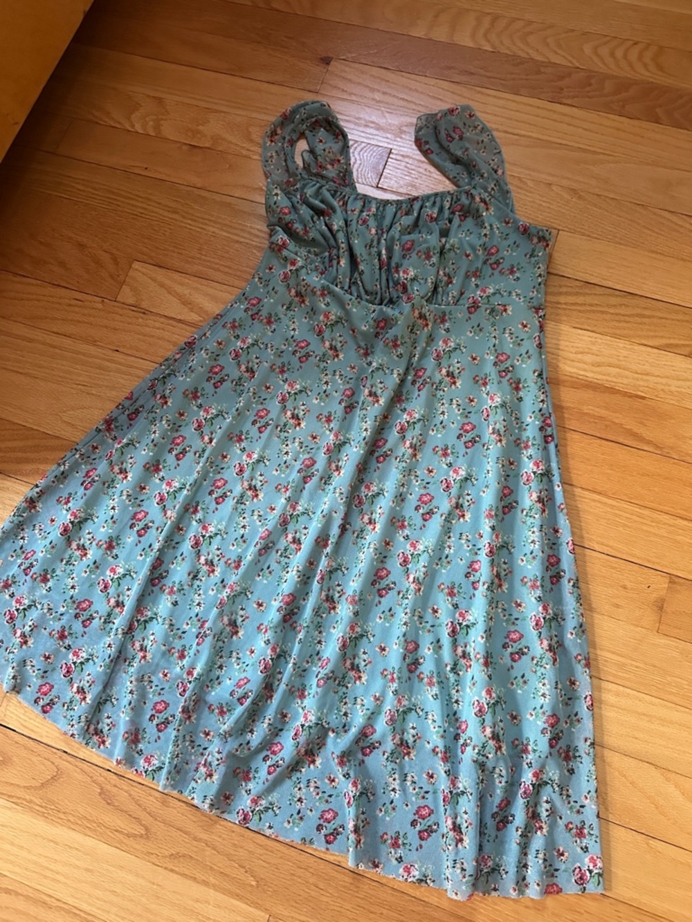 See You Monday Floral mini dress